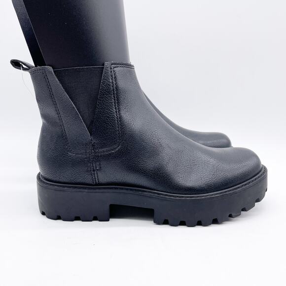 Zodiac Shiloh Womens Shiloh Lug Sole Classic Chelsea Booties Leather Black 6M - Picture 3 of 10